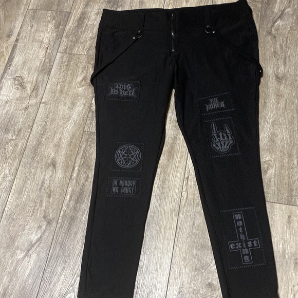 killstar punk patch pants 4xl - Picture 2 of 16